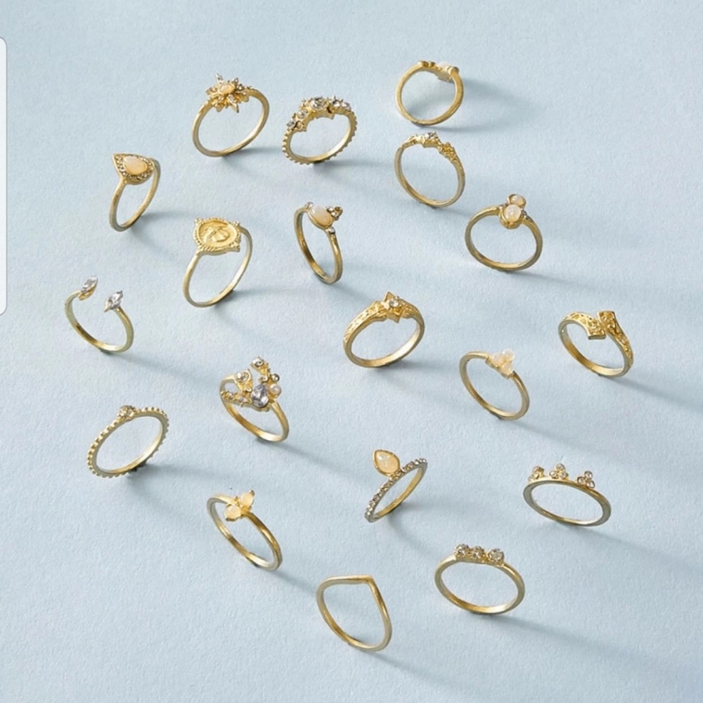 *Payton* Set of 19 rings - Picture 2 of 3